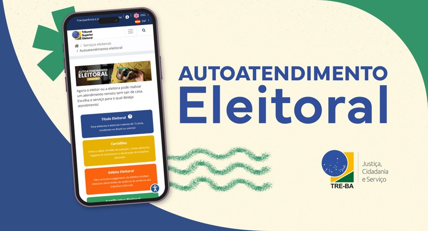 Cidadãs e cidadãos contam com o Autoatendimento Eleitoral, sistema remoto para acesso aos serviç...