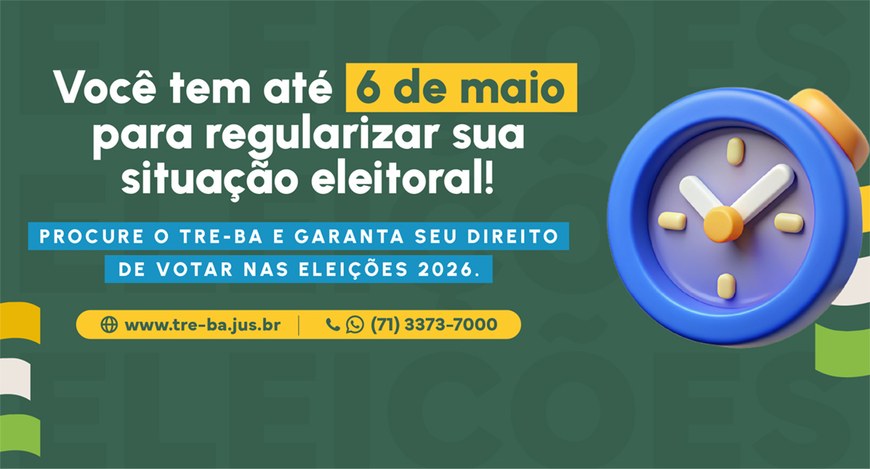Contagem regressiva: faltam dois dias para fechamento do cadastro eleitoral de 2026