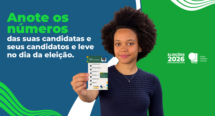 Material tem por objetivo agilizar o exercício do voto