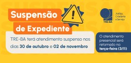 Serviços on-line permanecerão ativos pelo Autoatendimento Eleitoral, disponível no site www.tre-...