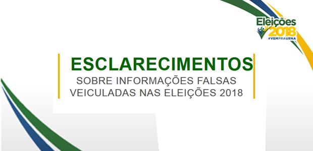 Banner Esclarecimentos sobre as informações falsas