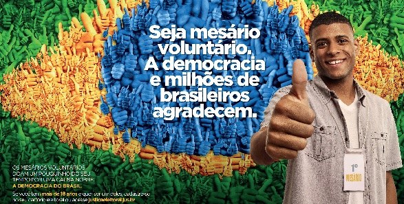 Campanha do TSE visa fomentar que eleitores participem como mesário