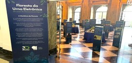 Exposição temática sobre os 30 anos da urna eletrônica chega ao Fórum Ruy Barbosa