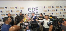 Desembargador Maurício Kertzman Szporer, apresentou os números do pleito aos veículos de comunic...