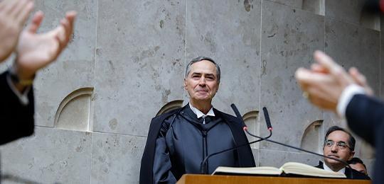 Presidente do TRE-BA parabeniza ministro Barroso pela posse na Presidência do STF Presidente do TRE-BA parabeniza ministro Barroso pela posse na Presidência do STF