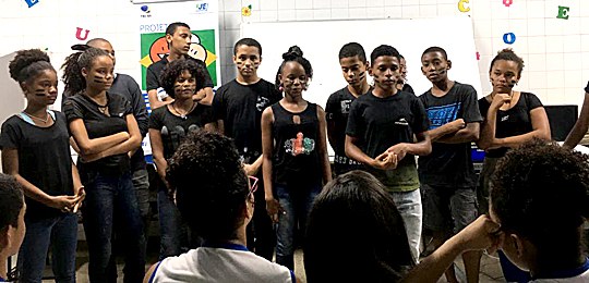 Alunos da Escola Municipal Nossa Senhora da Paz participam de ação da EJE/BA 