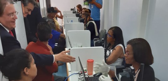 TRE-BA atendimento biometria com presidente Jatahy Júnior