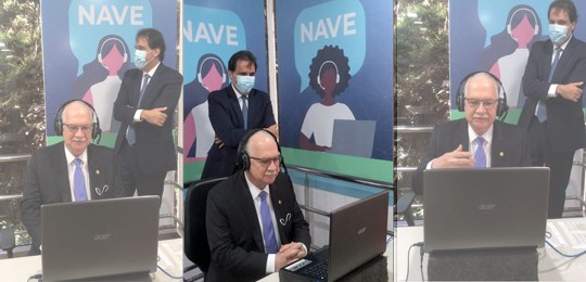 TRE-BA atendimento Fachin NAVE Presidente do TSE, ministro Edson Fachin, atende eleitor no NAVE, do TRE-BA