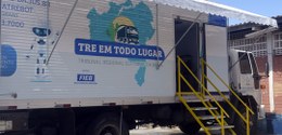 Caminhão do atendimento itinerante "TRE EM TODO LUGAR"