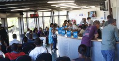 Imagem da Central de atendimento ao público do TRE-BA