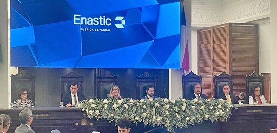 TRE-BA: Enastic Presidente do TRE-BA prestigia abertura do 1º Encontro Nacional de Tecnologia e Inovação da Just...