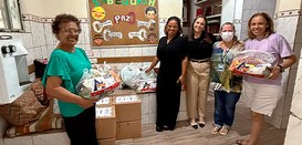 TRE-BA realiza entrega de donativos à Associação Reintegração de Crianças e Adolescentes em Risco