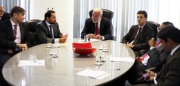 O Corregedor do TRE-BA e o Procurador Eleitoral visitaram o órgão para falar do cadastro de inel...