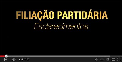 Descrição sobre filiação partidária