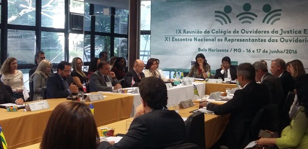 IX Reunião do Colégio de Ouvidores da Justiça Eleitoral, que aconteceu em Belo Horizonte-MG, em ...
