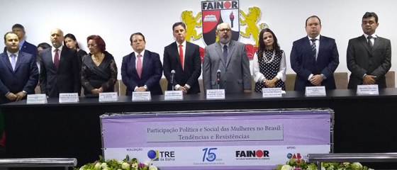 Evento, realizado na Fainor, foi promovido pela EJE/BA; nesta quinta (15/3), Corte Eleitoral rea...