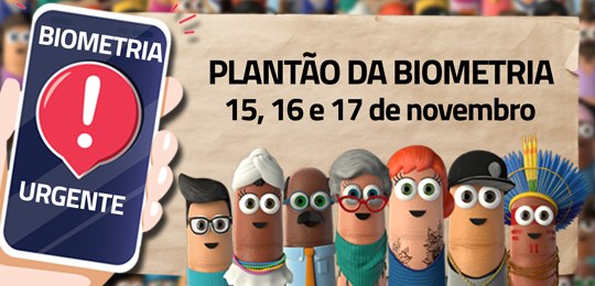 TRE-BA plantão biometria 15, 16 e 17 de novembro