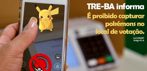 TRE-BA Posto do “Pokémon Go” no Facebook do TRE-BA