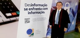 TRE-BA presidente do TRE-BA, em painel de combate fake news 