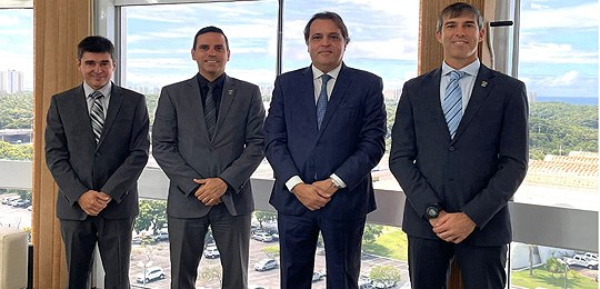 TRE-BA: presidente do TRE-BA recebe visita DA ssp-ba Encontro teve o objetivo de falar sobre a preparação para as eleições 2024
