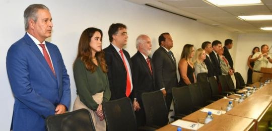 Presidente do TRE-BA em exercício participa da cerimônia de transmissão de cargos do MPF/BA, PRE...