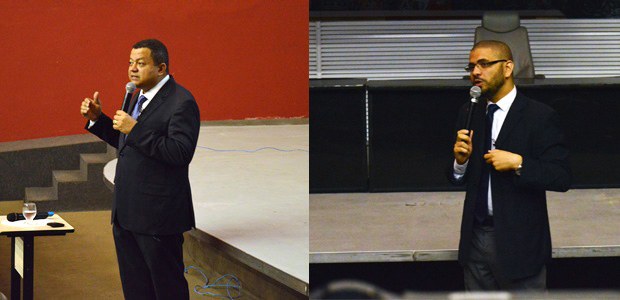 TRE-BA Professor Ludgero Liberato e juiz Márlon Reis no workshop TRE-BA Professor Ludgero Liberato e juiz Márlon Reis no workshop