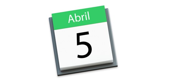 Calendário 5 de abril - imagem produzida em 05.04.2016