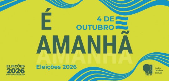É amanhã: votação ocorrerá das 8h às 17h