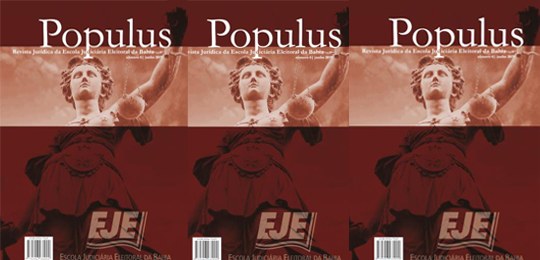 EJE/BA lança o 6º número da Revista Populus EJE/BA lança o 6º número da Revista Populus