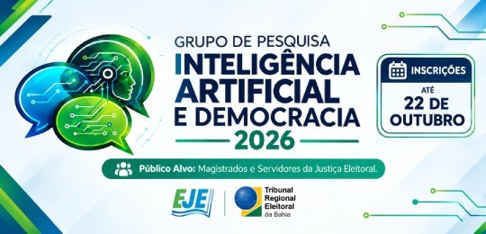 Interessadas(os) podem se inscrever até 16 de outubro, pela página da Escola Judiciária Eleitora...