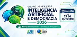 Interessadas(os) podem se inscrever até 16 de outubro, pela página da Escola Judiciária Eleitora...
