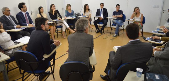 Reunião contou com a participação da juíza e diretora da EJE/BA, Patrícia Cerqueira Kertzman Szp...