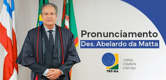Presidente do TRE-BA agradece ao TSE pela prorrogação do prazo de devolução dos requisitados da Justiça Eleitoral Em vídeo, desembargador Abelardo da Matta expressou agradecimentos à Ministra Cármen Lúcia pela ...