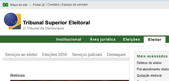 serviço eleitor tse