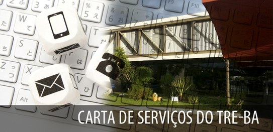 Imagem da página da Carta de serviços colocados à disposição ao eleitor pelo Tribunal Regional E...