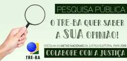 Foram selecionadas cinco propostas de metas específicas da Justiça Eleitoral para 2019