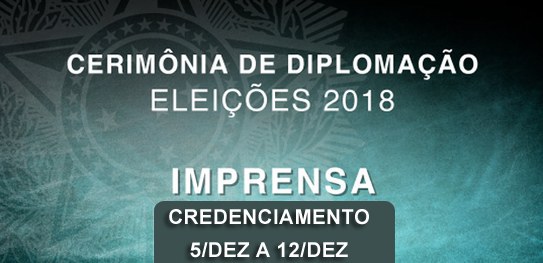 TRE-BA credenciamento imprensa diplomação 2018