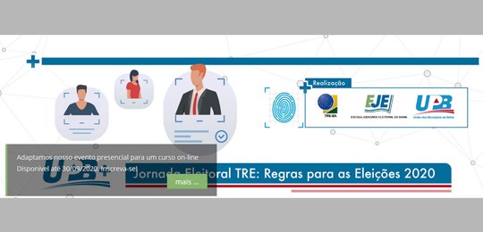 TRE-BA - Curso EAD EJE e UPB Curso na modalidade Ensino à Distância (EAD) produzido numa parceria entre a Escola Judiciária E...