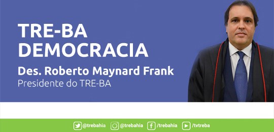 "TRE-BA Democracia", programa da ASCOM, entrevista o Presidente, Desembargador Roberto Maynard F...