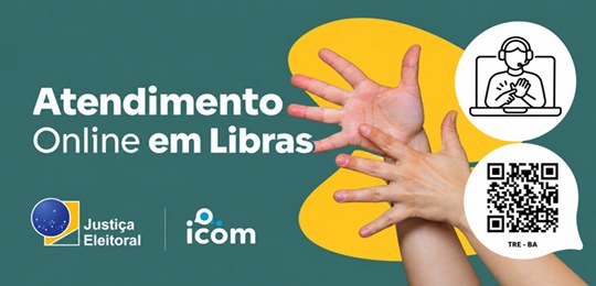 TRE-BA disponibiliza atendimento em Libras por videochamada no 2° turno das Eleições 2026