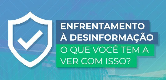 Arte evento Enfrentamento à Desinformação