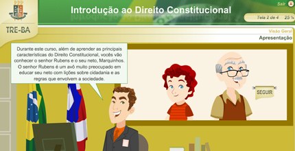 TRE-BA-Imagem do curso EAD de Introdução ao Direito Constitucional da EJE-BA