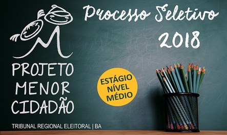 TRE-BA Imagem do Projeto Menor Cidadão 2018