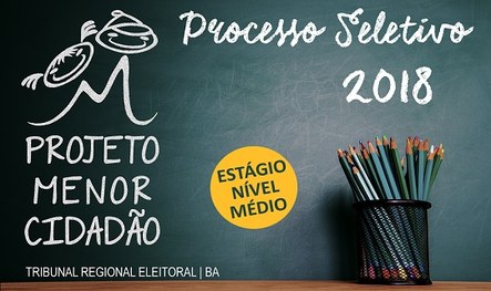 Imagem da página do Projeto Menor Cidadão 2018