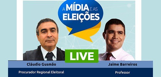 Live de 11-06-2020, com o Procurador Regional Eleitoral, Dr. Cláudio Gusmão.