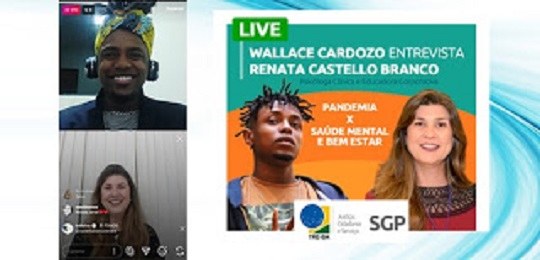 Live de 18-06-2020 - Cobertura. Entrevistador: Wallace Cardozo. Entrevistada: psicóloga Renata C...