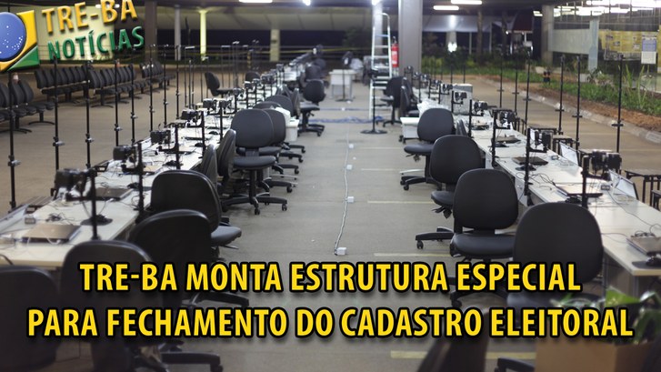 TRE-BA Notícias: 130 estações de trabalho estarão funcionando para agilizar o atendimento, até 4 de maio TRE-BA Notícias: 130 estações de trabalho estarão funcionando para agilizar o atendimento, até 4...