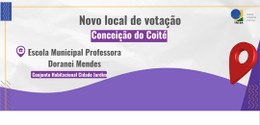 TRE-BA novo local de votação Conceição do Coité