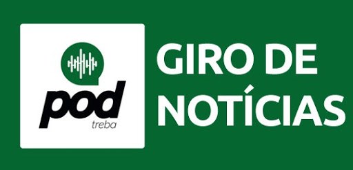 TRE-BA - Podcast Giro de Notícias Logomarca do Podcast do TRE-BA, com a inscrição: Pod Giro de Notícias.