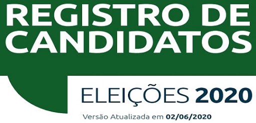 Registro de candidatura - Tutorial 2020, atualizado em 02 de junho.